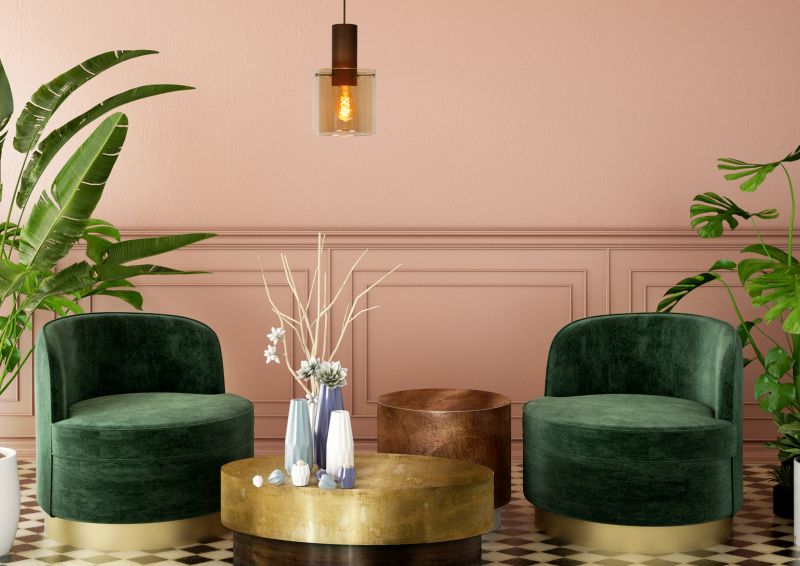 Lucide TOLEDO - Závesné svietidlo - Ø 20 cm - 1xE27 - Jantárová